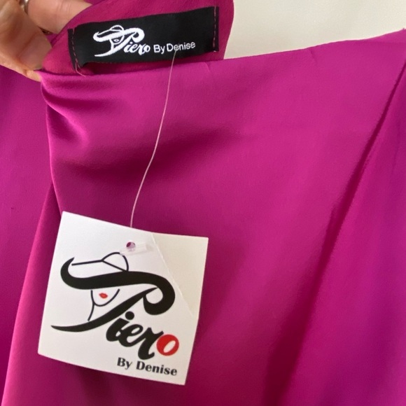 NWT Piero from a boutique in Puerto Rico. Off the shoulder jumpsuit with belt. - Picture 9 of 15